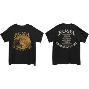 Rush: Caress of Steel (Back Print) - Black T-Shirt