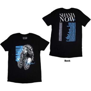 Shania Twain: Tour 2018 Gloves Photo (Back Print) - Black T-Shirt