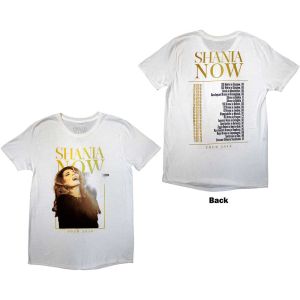 Shania Twain: Tour 2018 Mic Photo (Back Print) - White T-Shirt