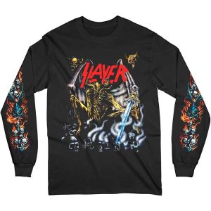 Slayer: Airbrush Demon (Sleeve Print) - Black Long Sleeve T-Shirt