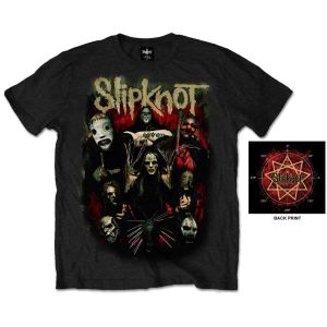 Slipknot: Come Play Dying (Back Print) - Black T-Shirt