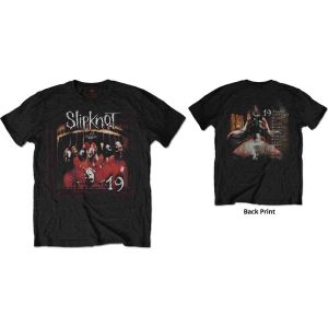 Slipknot: Debut Album 19 Years (Back Print) - Black T-Shirt