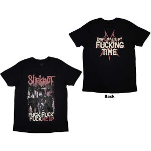 Slipknot: Fuck Me Up (Back Print) - Black T-Shirt