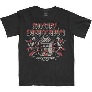 Social Distortion: Jukebox Skelly - Black T-Shirt