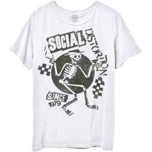 Social Distortion: Speakeasy Checkerboard - White T-Shirt