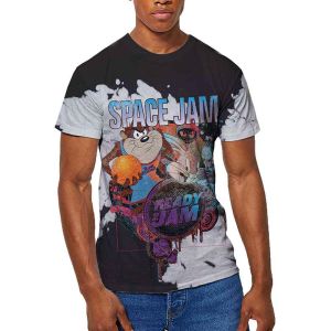 Space Jam: SJ2: Ready 2 Jam (Dip Dye, Dye Wash) - Black, White T-Shirt