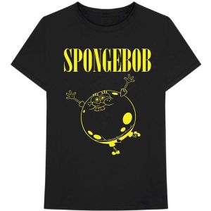 Sponge Bob: Inflated Sponge - Black T-Shirt