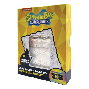 Spongebob Squarepants: 25th Anniversary .999 Silver Plated Ingot Preorder