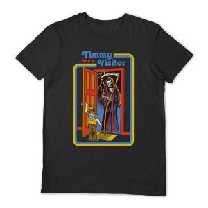 Steven Rhodes: Timmy Has A Visitor Black T-Shirt