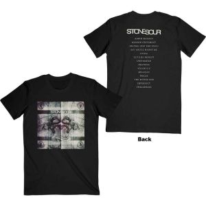 Stone Sour: Audio Secrecy Square (Back Print) - Black T-Shirt