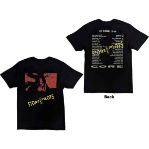 Stone Temple Pilots: Core US Tour '92 (Back Print) - Black T-Shirt