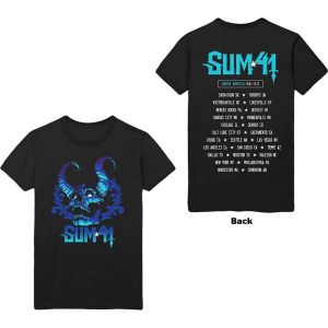 Sum 41: Blue Demon (Back Print) - Black T-Shirt