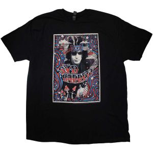 Syd Barrett: Melty Poster - Black T-Shirt