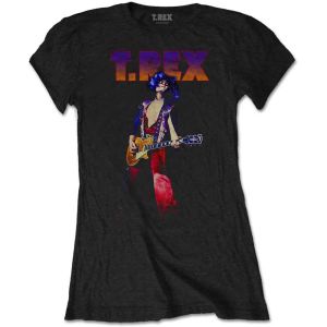 T-Rex: Rockin' - Ladies Black T-Shirt