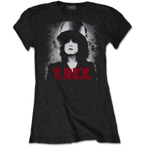 T-Rex: Slider - Ladies Black T-Shirt