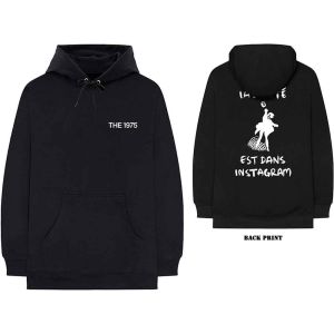 The 1975: ABIIOR Est Dans Instagram (Back Print) - Black Pullover Hoodie