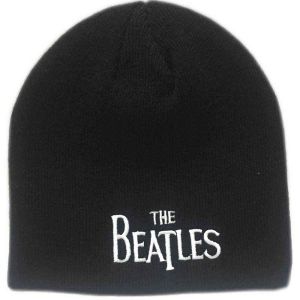 The Beatles: Drop T Logo - Black Beanie Hat Preorder