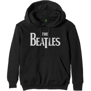 The Beatles: Drop T Logo - Black Pullover Hoodie