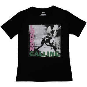 The Clash: London Calling - Ladies Black T-Shirt