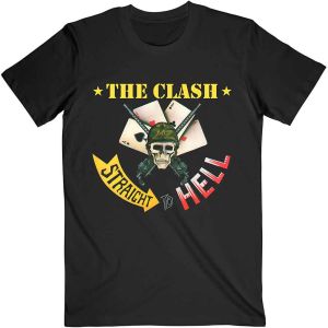 The Clash: Straight To Hell Single - Black T-Shirt