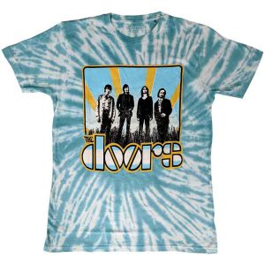 The Doors: Waiting For The Sun (Dip Dye, Dye Wash) - Light Blue T-Shirt