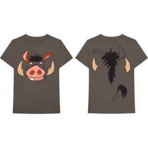 The Lion King: Pumbaa (Back Print) - Brown T-Shirt