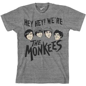 The Monkees: Hey Hey! - Grey T-Shirt