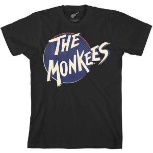 The Monkees: Retro Dot Logo - Black T-Shirt
