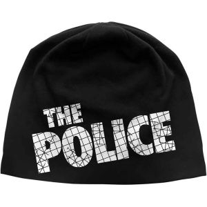 The Police: Logo (Discharge Print) - Black Beanie Hat Preorder