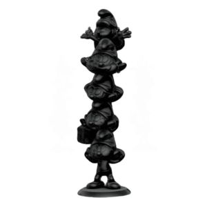 The Smurfs: Smurfs Column Black Edition Resin Statue (50cm) Preorder