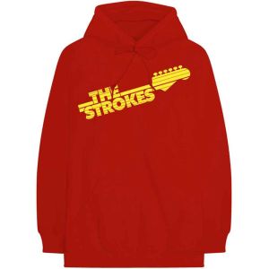 The Strokes: Guitar Fret Logo - Red Pullover Hoodie