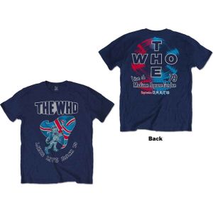 The Who: Long Live Rock '79 (Back Print) - Navy Blue T-Shirt