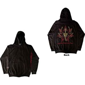 Tool: Skeleton Tour 2022 (Back Print) - Black Zip-up Hoodie