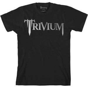 Trivium: Classic Logo (Metalic Print) - Black T-Shirt