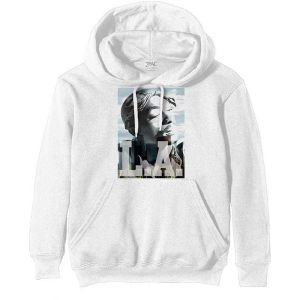 Tupac: LA Skyline - White Pullover Hoodie