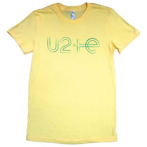 U2: Brazil Logo Babydoll - Yellow Ladies T-Shirt