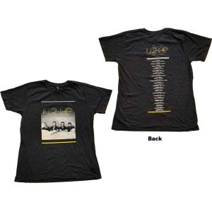 U2: I+E Tour Bed Photo (Back Print) - Ladies Black T-Shirt