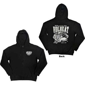 Volbeat: Louder and Faster (Back Print) - Black Zip-up Hoodie
