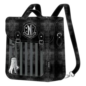 Wednesday Fashion: Nevermore Faux Leather Backpack Preorder