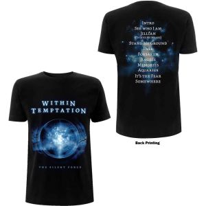 Within Temptation: Silent Force Tracks (Back Print) - Black T-Shirt