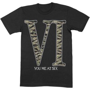 You Me At Six: Camo VI - Black T-Shirt