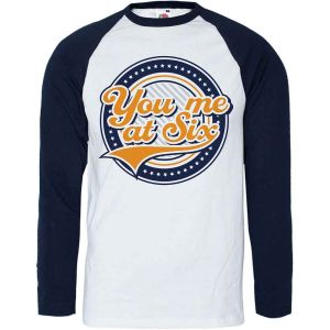 You Me At Six: Crest - Navy Blue & White T-Shirt