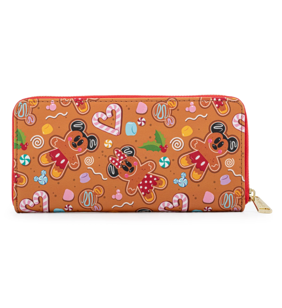 Loungefly: Disney Gingerbread AOP Zip Around Wallet