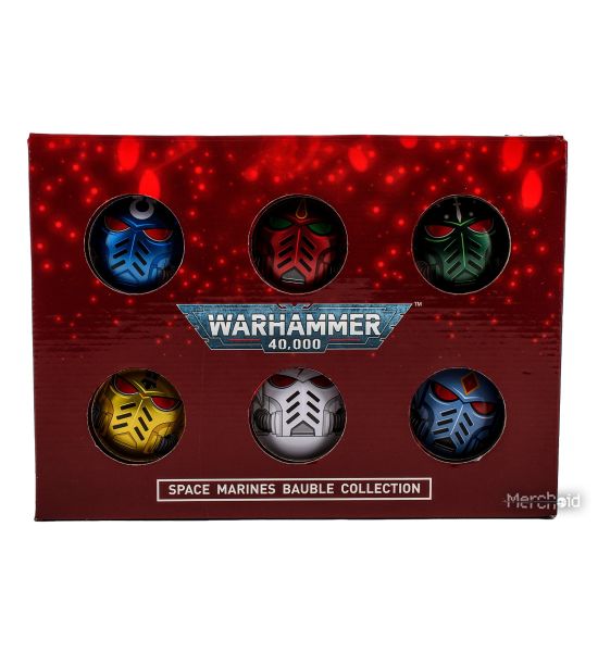 Warhammer 40,000: Space Marine Chapter Helmets Baubles - (6pk)