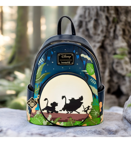 Loungefly Mini Sac a Dos Disney Roi Lion 30eme Anniversaire Hakuna Matata Silhouette Merchoid France