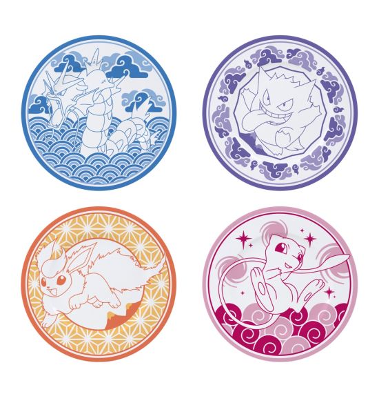 Pokémon: Japanese Style Set of 4 Porcelain Plates Preorder