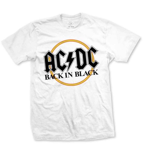 AC/DC: Back in Black - White T-Shirt