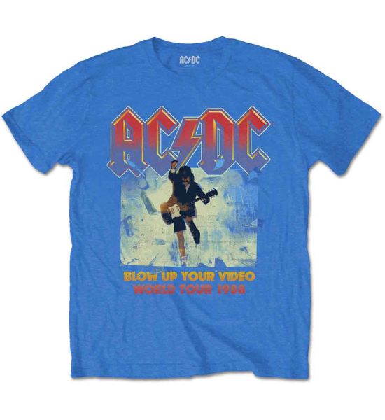 AC/DC: Blow Up Your Video - Mid Blue T-Shirt