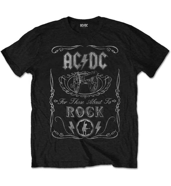 AC/DC: Cannon Swig Vintage - Black T-Shirt