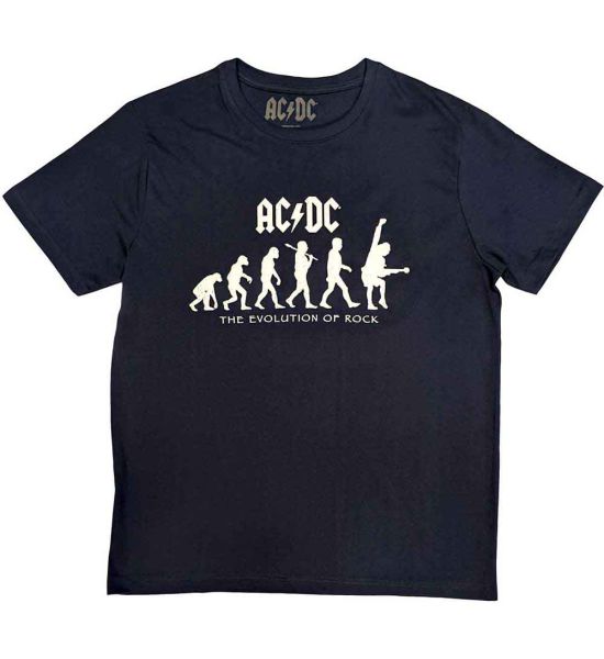 AC/DC: Evolution of Rock - Navy Blue T-Shirt